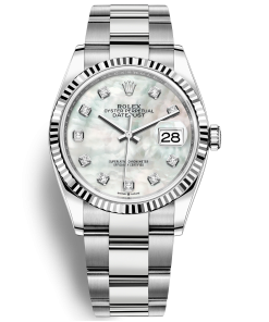 Đồng Hồ Rolex Datejust 36 126234 Mặt số vỏ trai trắng dây đeo Oyster