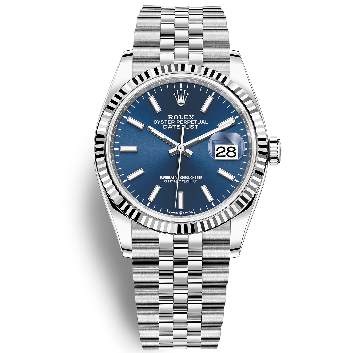 Đồng Hồ Rolex 126234 mặt số xanh cọc số phủ dạ quang