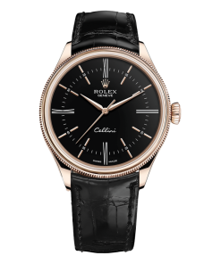 Đồng Hồ Rolex Cellini Time 39mm 50505-002 dây đeo da