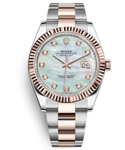 Đồng Hồ Rolex Datejust 41mm 126331 Phiên bản mặt số đá xà cừ trắng nạm kim cương dây Oyster