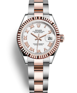 Oyster, mối nối ba mảnh dạng phẳng, Everose Rolesor - hỗn hợp thép Oystersteel và vàng Everose 18 ct