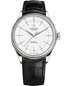 Đồng Hồ Rolex Cellini Time 39mm 50509-001 dây đeo da