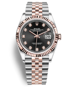 Đồng Hồ Rolex Datejust 36 126231 Mặt đen, Cọc số KIm cương, Dây Đeo Jubilee