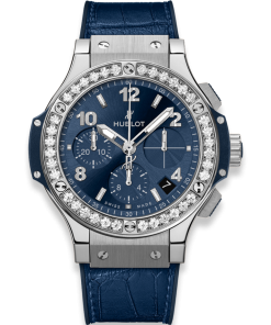 Đồng Hồ Hublot Big Bang Chronograph Steel Blue Diamonds