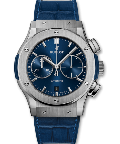 Đồng hồ Hublot Classic Fusion Blue Chronograph Titanium Blue Dial